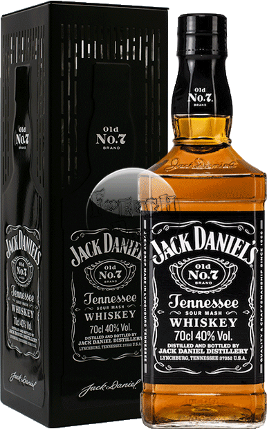 Boite coffret alcool whisky 2019 JACK DANIEL'S Tennessee USA noir
