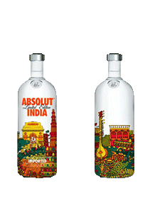 bouteille alcool  ABSOLUT India 1.0  