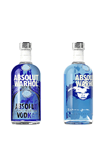 bouteille alcool  ABSOLUT  Warhol Blue 