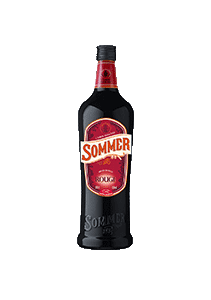 bouteille alcool  SOMMER  Rouge  